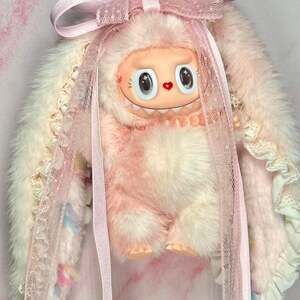 POPMART Labubu Custom Plush - Handmade Bunny Ear Edition with Accessories
